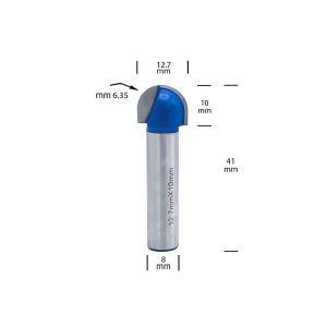 تیغ شیارزن انگشتی R6.35 میلی‌متر 